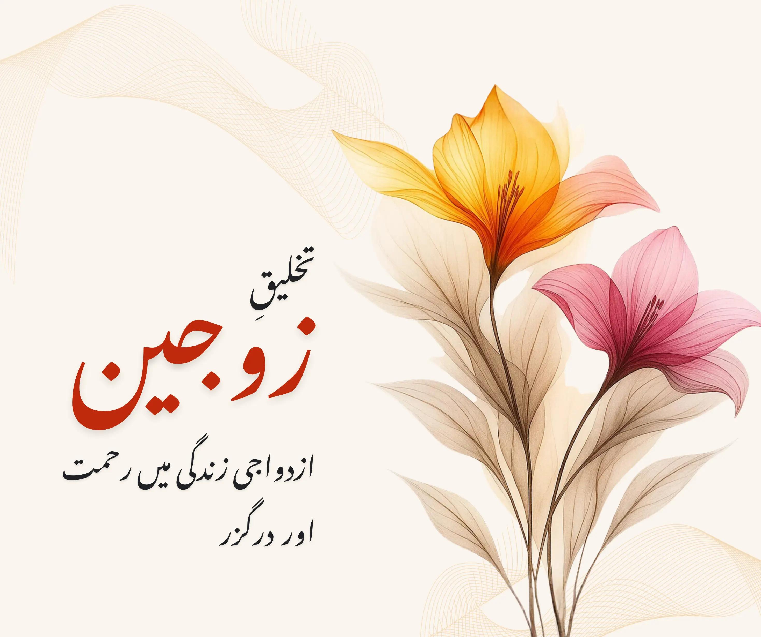 تخلیقِ زوجین: ازدواجی زندگی میں رحمت اور درگزر