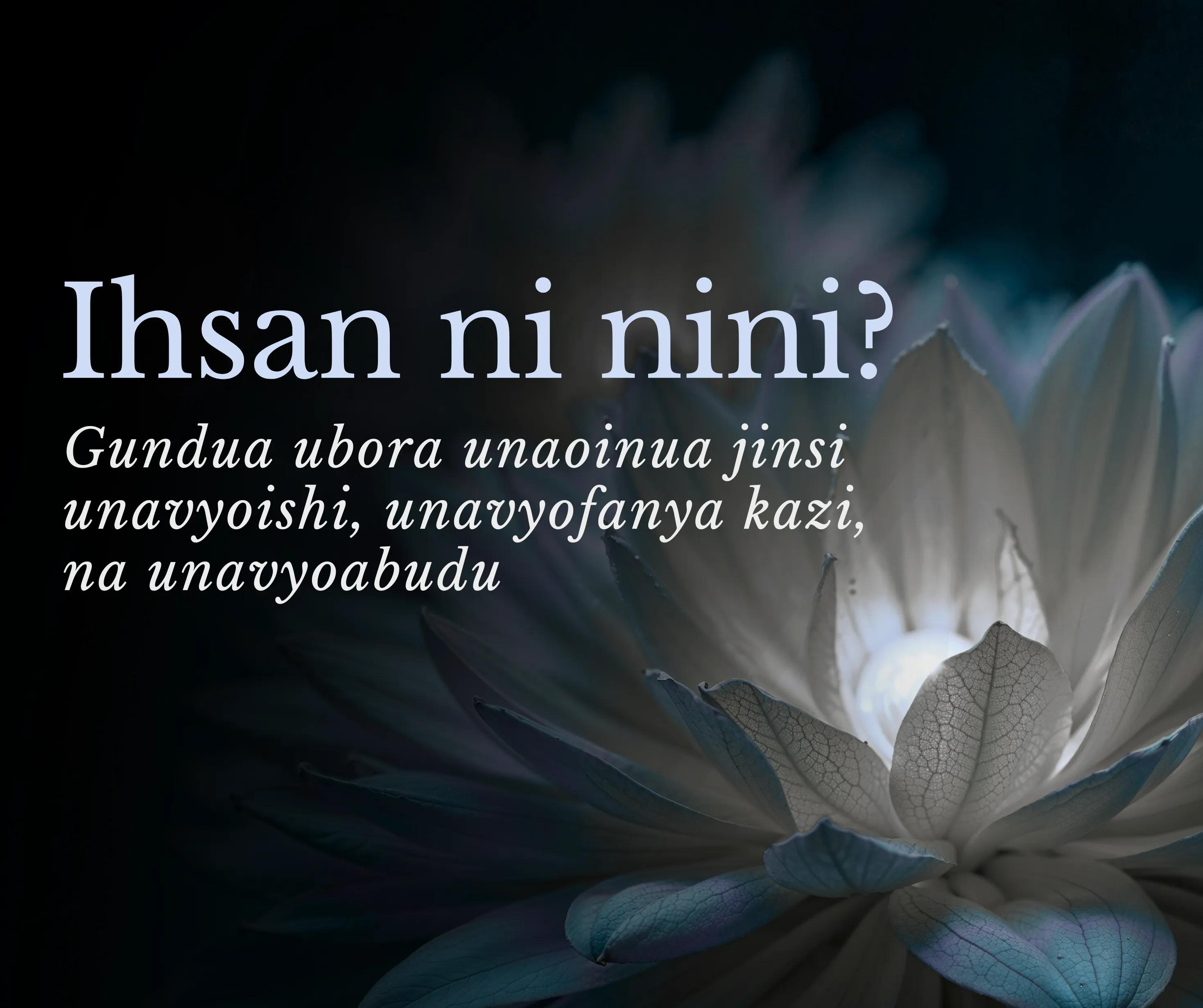 Ihsan ni Nini? Gundua Ubora Unaoboresha Kazi yako, Maisha Yako na Ibada Yako